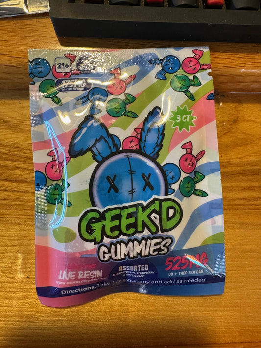 Geek'd Gummies 3pk - Assorted Flavors