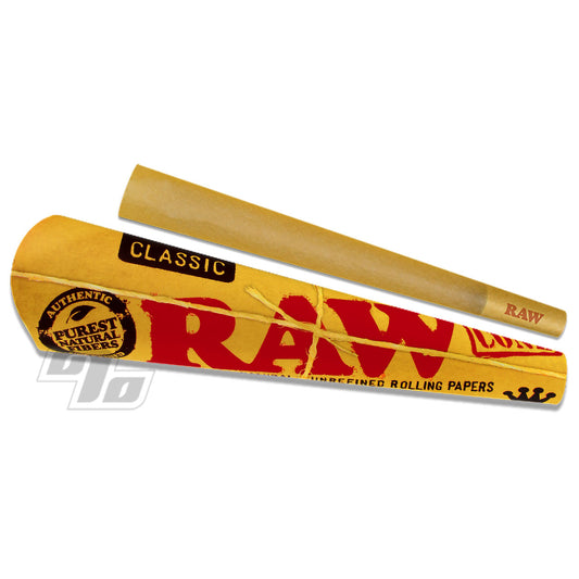 Raw King Size Slow Burning Paper Cones 3 Pack