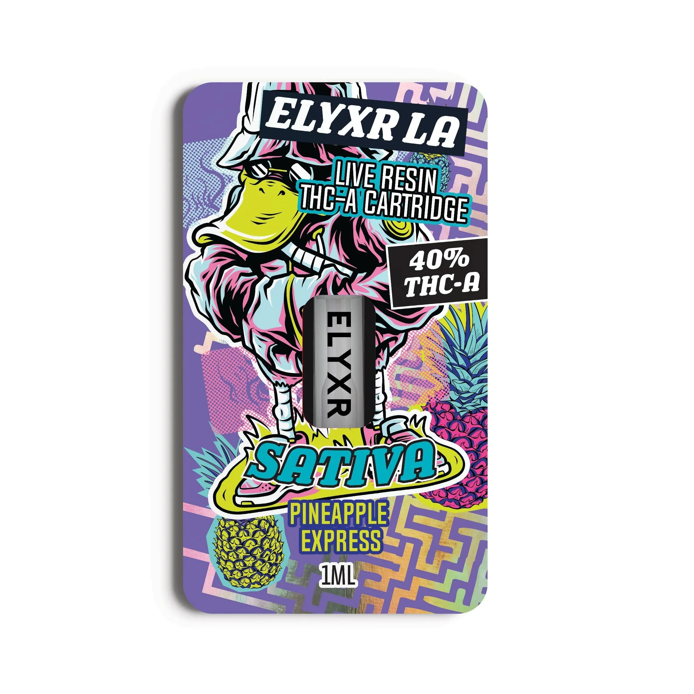 Elyxr LA Live Resin THC A Cartridge 1g Pineapple Express